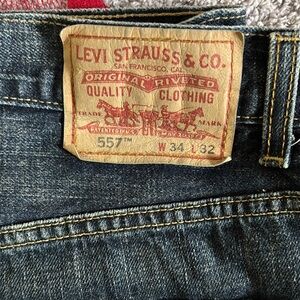Levi's 557 Boot Cut Men's Blue Jeans W 34 L 32